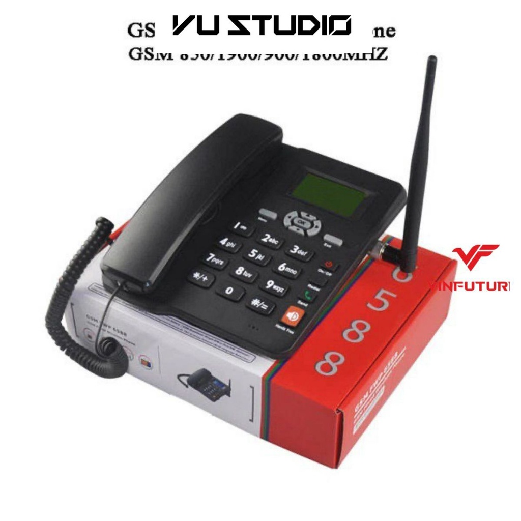 Điện Thoại Bàn Lắp 2 Sim Dùng Tiếng Việt ETS 6588 Lắp Mọi Loại Sim Di Động, Gphone, HomePhone