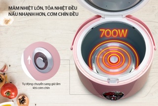 NỒI CƠM ĐIỆN 1.8L HAPPY TIME HTD8521P