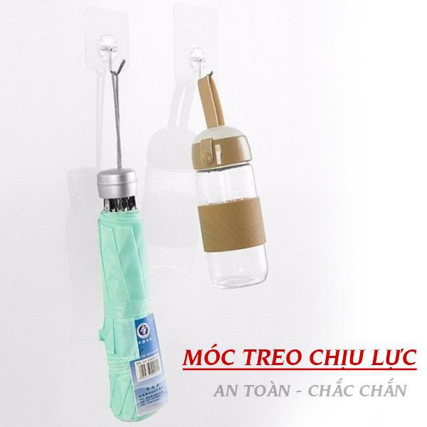 Móc Dán Tường Siêu Dính Trong Suốt Chịu Lực Tốt Treo Tường Chắc Chắn 6x6 cm