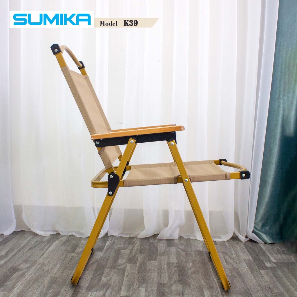 Ghế Picnic dã ngoại gấp gọn SUMIKA K39, Thiết Kế Tựa Lưng, Vải Oxford
