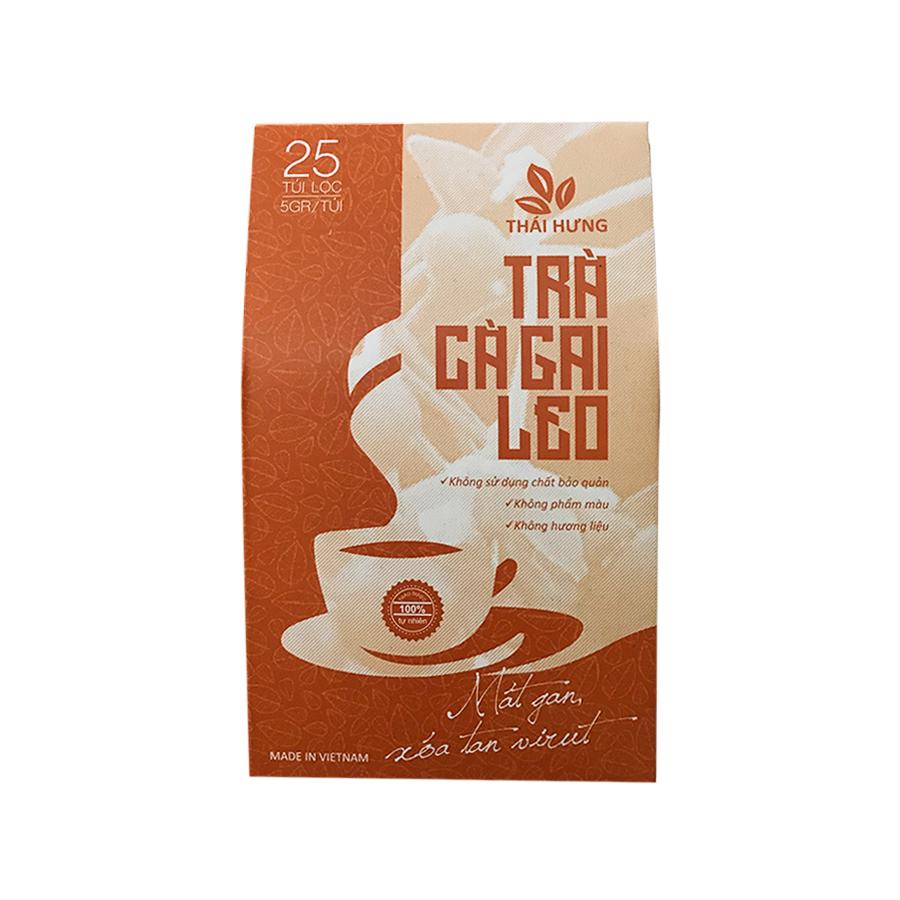 [Chính hãng] Trà Cà Gai Leo Thái Hưng Thải Độc Gan Mát Gan (125g 25 Túi Lọc) - Trà Dưỡng Nhan Xóa Tan Mụn Nhọt Mẩn Ngứa 