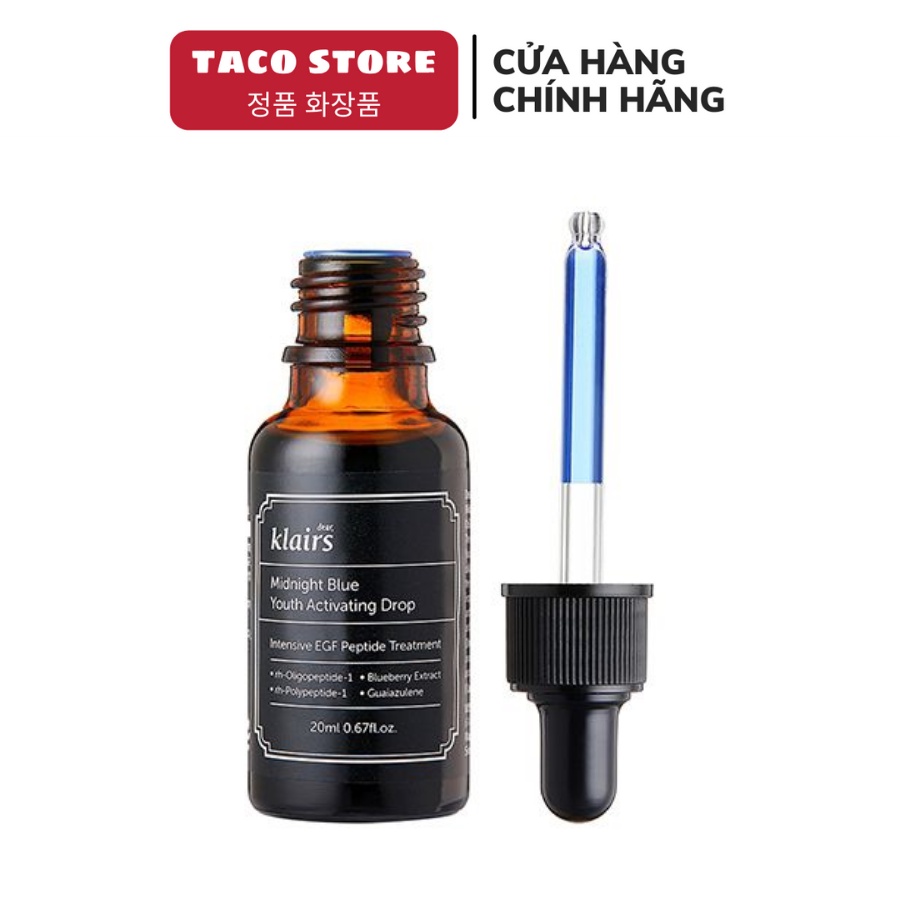 Tinh Chất Dưỡng Da Dear Klairs Midnight Blue Youth Activating Drop 20ml