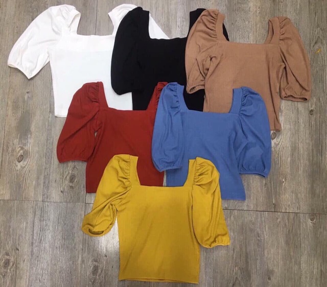 Áo phông tăm tay bồng siêu sang