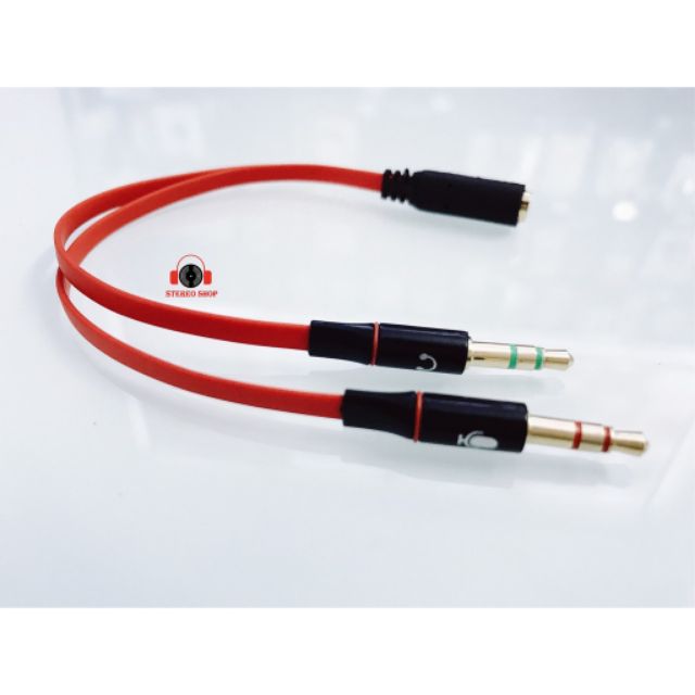 Cáp chia audio và micro Jack 3.5 (kèm quà tặng)