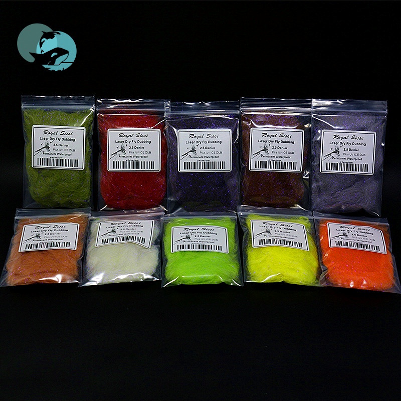 Fly Fishing Tying Materials Dry Fly Dubbing Plus UV Ice Dub Fiber