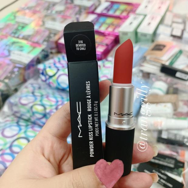 Son lì dòng vỏ nhám Powder Kiss Lipstick MAC New