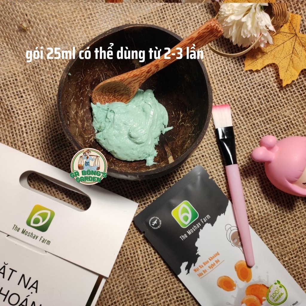 ❤️Mặt Nạ Bùn Khoáng Sữa Dê Nghệ Đỏ❤️Detox Làm Sạch Da Đẹp Da Ngăn Ngừa Nám Lão Hóa Dưỡng Ẩm The Moshav Farm Gói 25ml