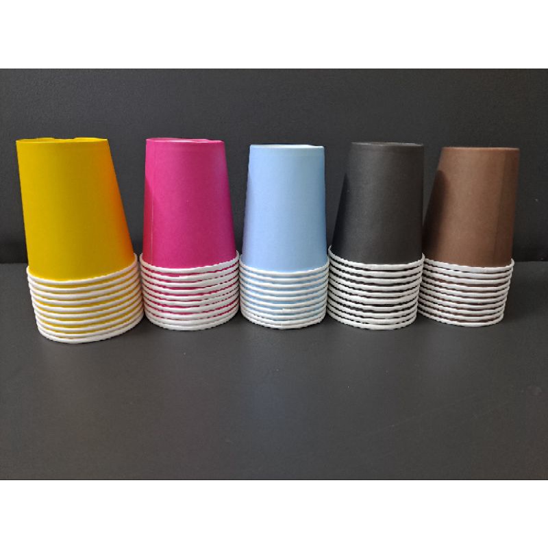 Set 10 cốc giấy giúp con nhận biết màu sắc hoặc làm thủ công