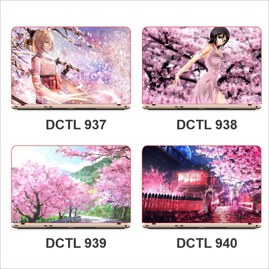 Miếng decal dán mặt lưng Laptop  Anime - Mã DCLT 920 - 940