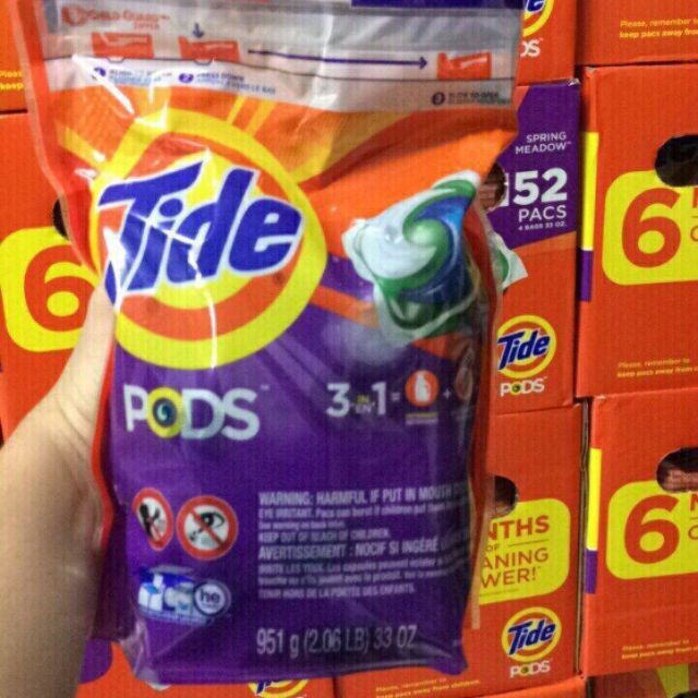 VIÊN GIẶT XẢ ĐA CHIỀU 3 TRONG 1 TIDE PODS 951g