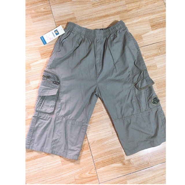 quần ngố lửng kaki trung niên