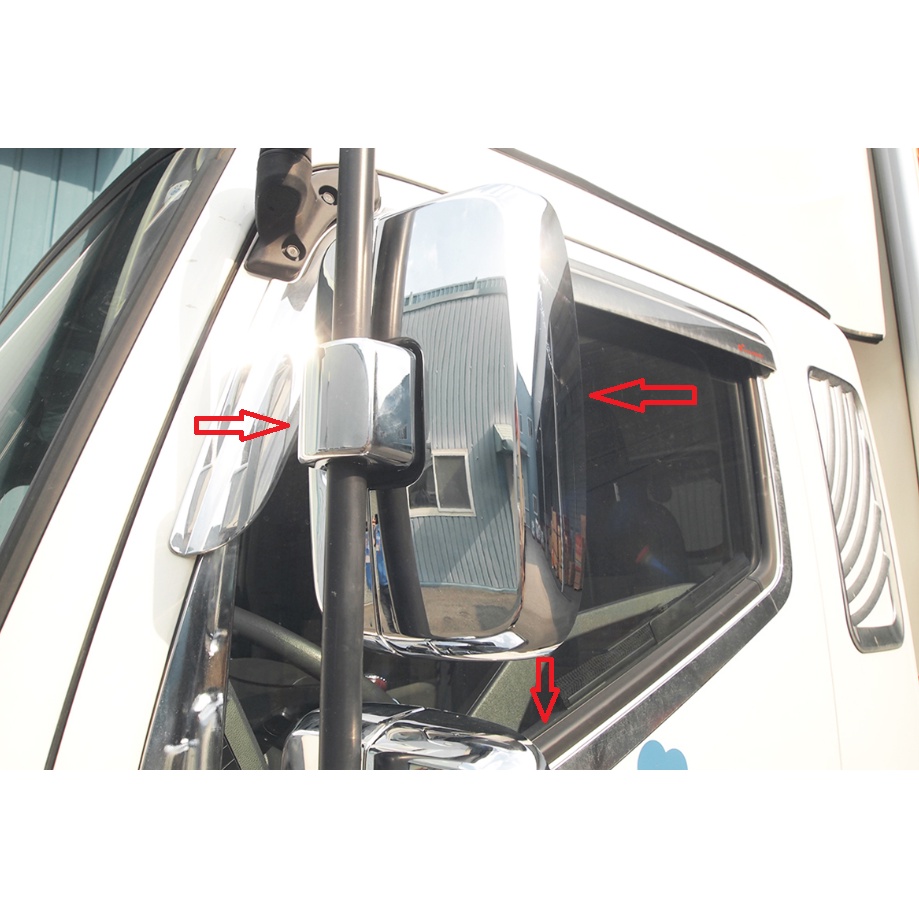 Ốp gương cơ EX8 GTL xe tải Hyundai Mạ xi Inox Crôm (Hàng Hàn Quốc)