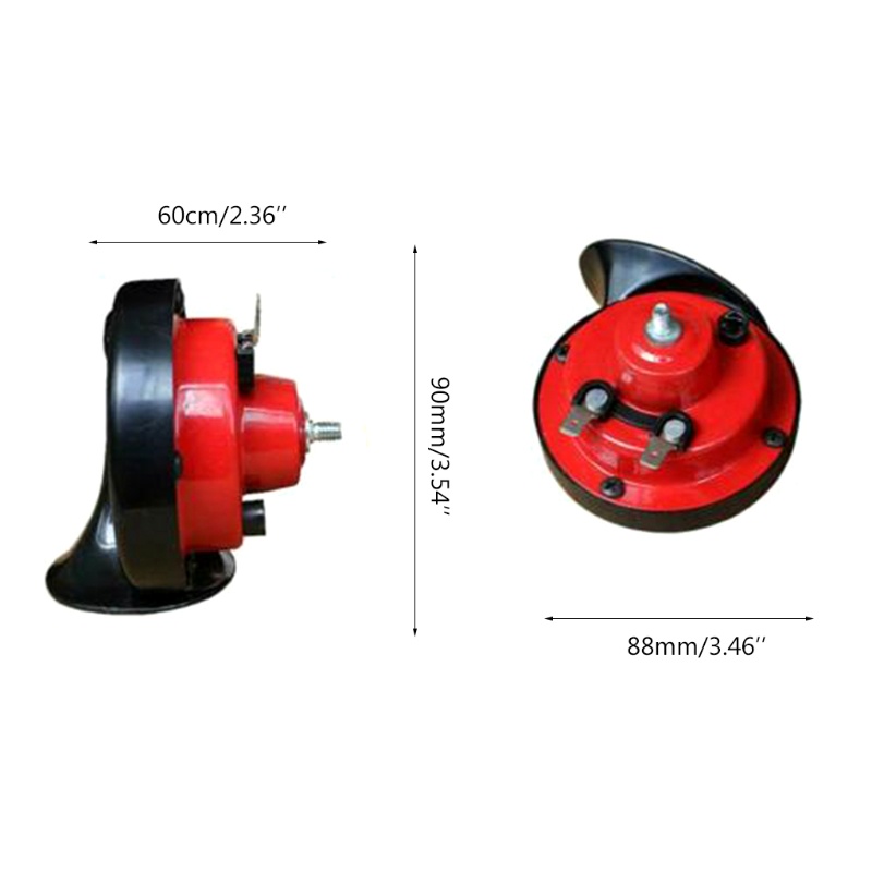 Kèn Điện Tử 12V 300DB Âm Thanh Siêu Lớn Hai Tông Màu Cho Động Cơ Xe Tải / Tàu Thuyền