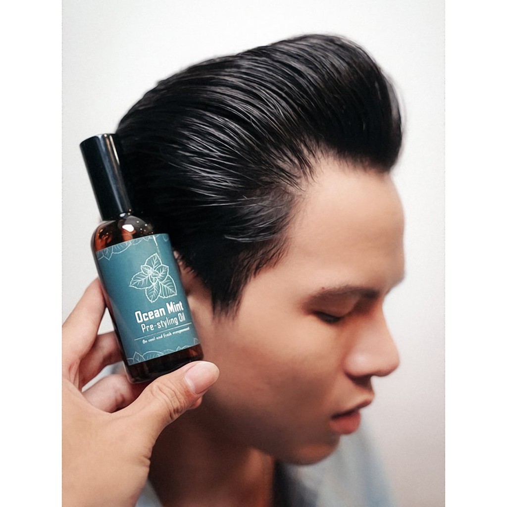 [CHÍNH HÃNG] Xịt tạo phồng Ocean Mint Pre Styling Oil 100ml / 30ml chính hãng OCEAN-MINT - PHIÊN BẢN V2