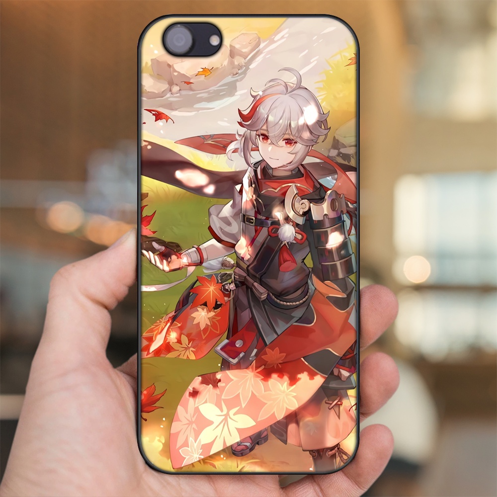 Ốp lưng Oppo F7 Youth viền đen in hình Kazuha Genshin Impact