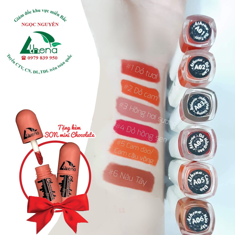 Son Kem Love MATTE LIPSTICK Athena, Son Mềm Mịn Bền Màu 5g