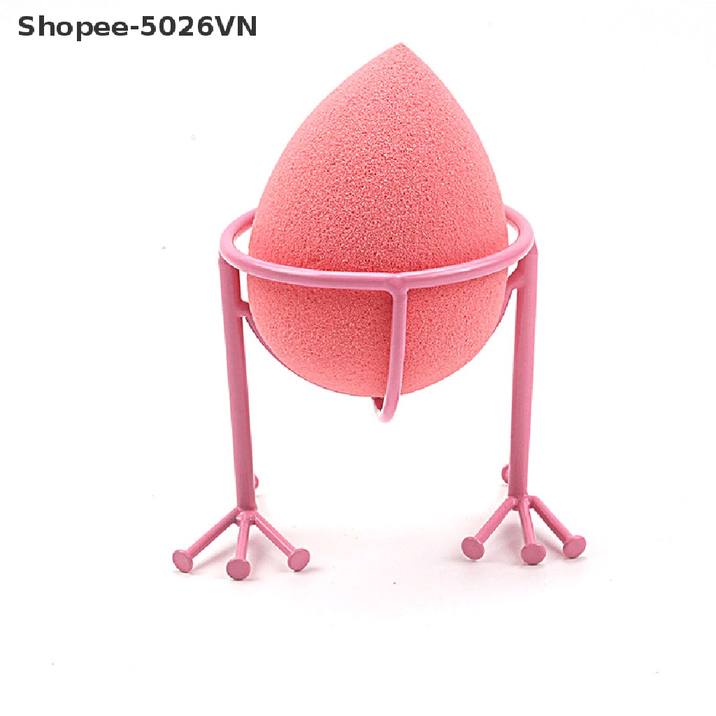 Giá Đỡ Phơi Khô Mút Trang Điểm Bằng Kim Loại Tiện Lợi