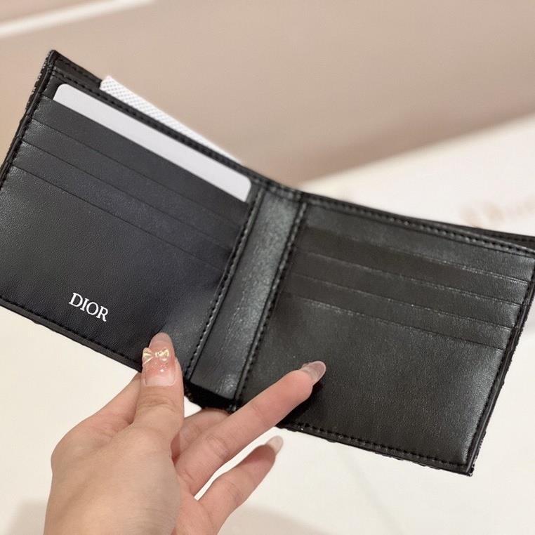 Ví Da Dior Đựng Tiền Xu / Thẻ Thời Trang Cho Nam