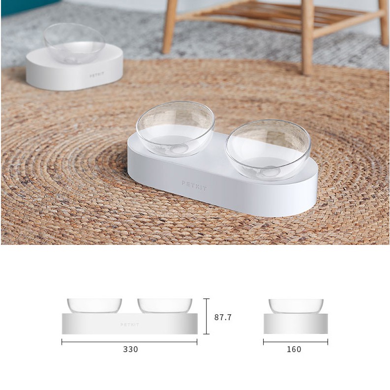 Xiaomi Youpin Tô đựng thức ăn một ngăn/ hai ngăn Petkit có thể điều chỉnh được tiện lợi dành cho thú cưng