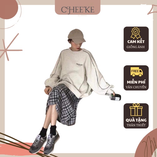 [ Có Video + Ảnh Thật ] Áo Nỉ Tru CheekeHouse Mã 512