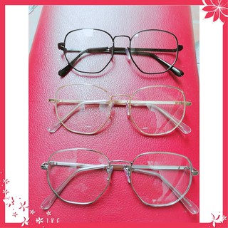 kính Ulzzang không độ đa giác siêu đẹp ba màu (5256)