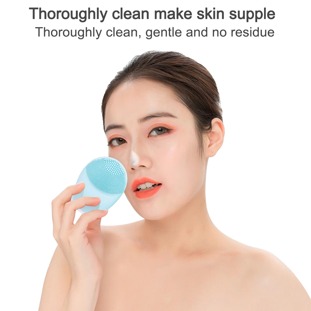 Foreverlily Máy rửa mặt Deep Face Cleaning Tools Cleaning Brush Beauty Tool
