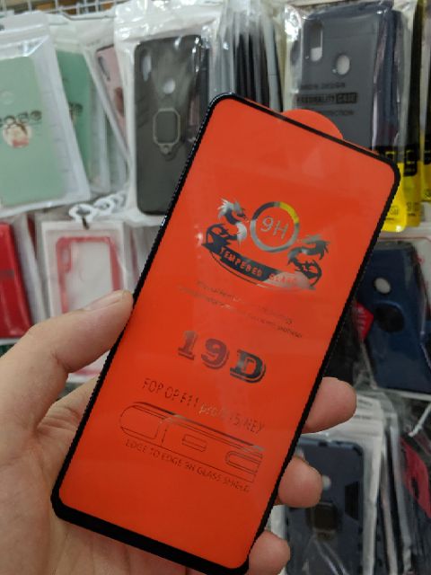 Kính cường lực 19D cho Huawei Y9 Prime 2019 / Oppo F11 Pro full màn chất đẹp ôm màn 2.5D