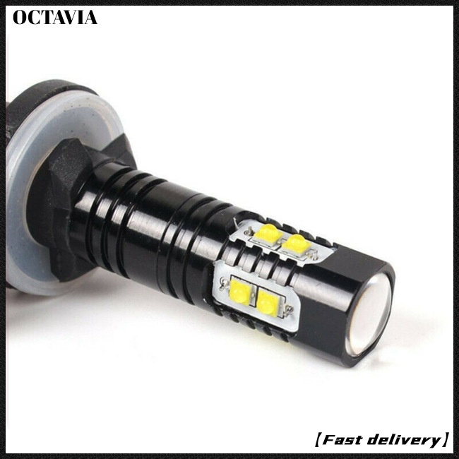 1 Cặp Đèn Pha Chống Sương Mù 881 50w 10 Bóng Led 360 Độ Dành Cho Ô Tô