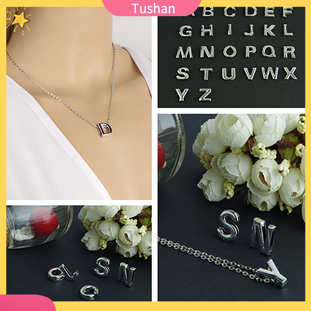 Dây chuyền in chữ cái Alphabet dạng dây xích độc đáo