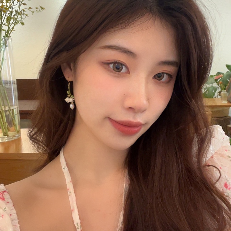 Khuyên Tai Dạng Móc Hình Bông Hoa Phong Cách Mori Phong Cách Cổ Điển Độc Đáo Cho Nữ F994