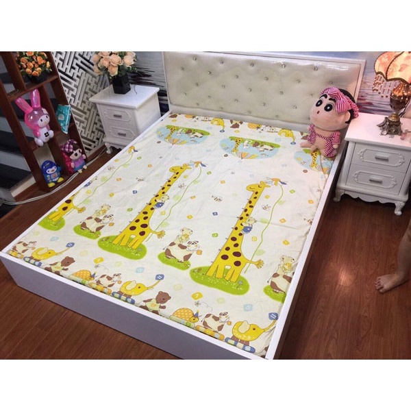 Ga chống thấm cotton HÀN QUỐC (2MX2M2 )không nóng, không bí, thoáng mát dùng trực tiếp( Chọn Mẫu,KHÔNG KÈM VỎ GỐI)