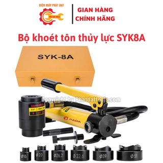 Máy đột lỗ thủy lực cầm tay SYK8A-Bộ khoét máng tôn máng điện-Bảo hành 6 tháng