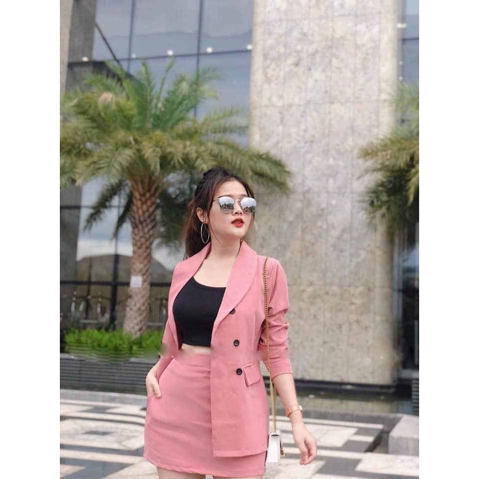 Set VÉC KHUY + CHÂN VÁY