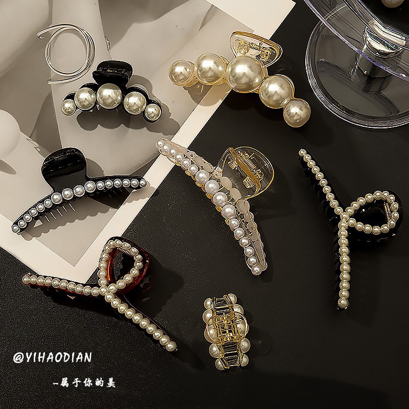 Bộ Kẹp Tóc Đính Ngọc Trai Nhân Tạo Xinh Xắn Cho Nữ