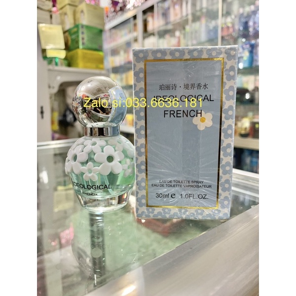 nước hoa tròn màu xanh hương thơm nhẹ 30ml