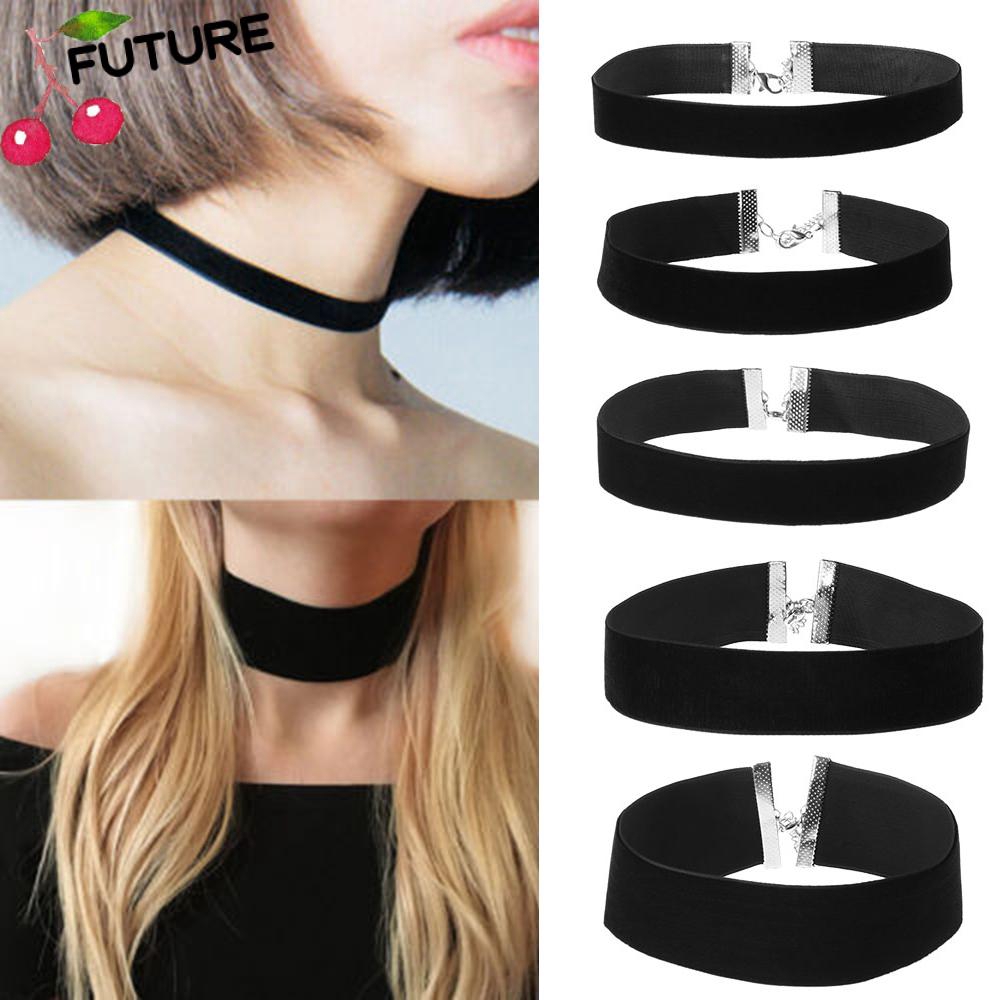 Dây chuyền sát cổ choker bằng nhung thời trang quyến rũ