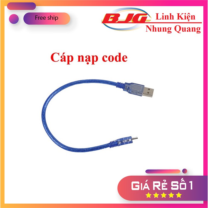 DÂY Cáp MiNi USB 30cm ( Cho Arduino Nano)-linh kiện nhung quang micro usb dây nạp code