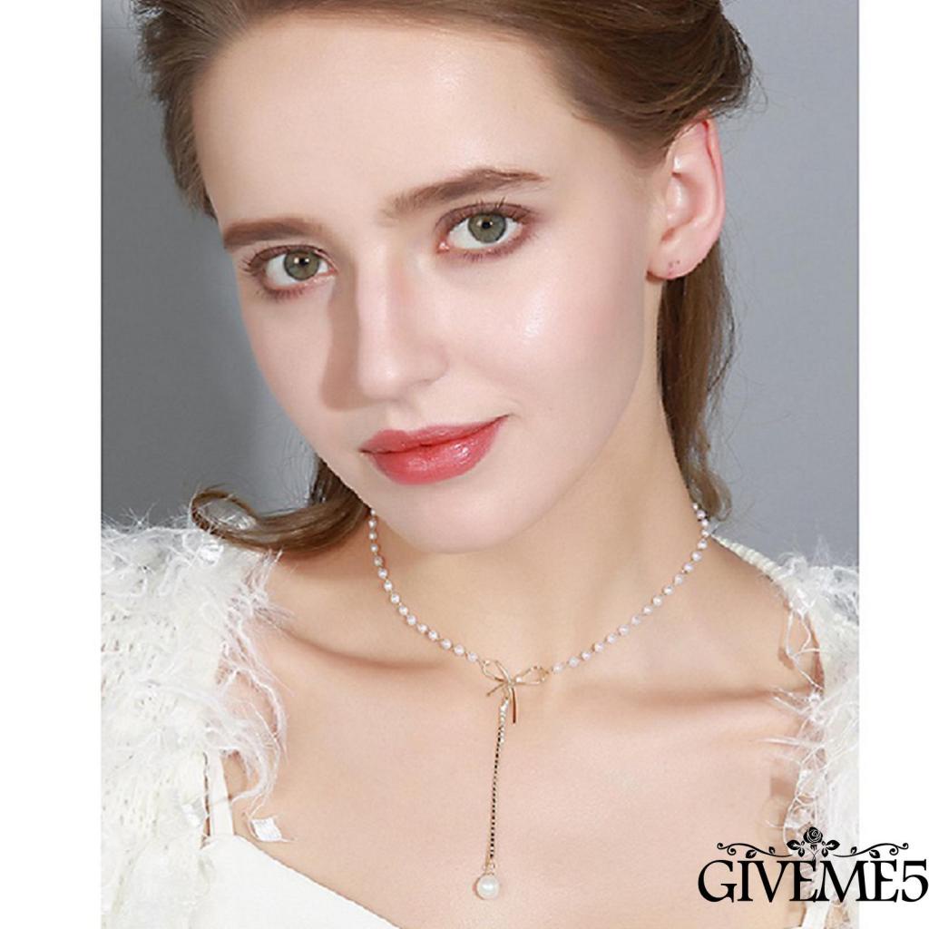 Dây chuyền đính ngọc trai nhân tạo nhiều phong cách thời trang cho nữ