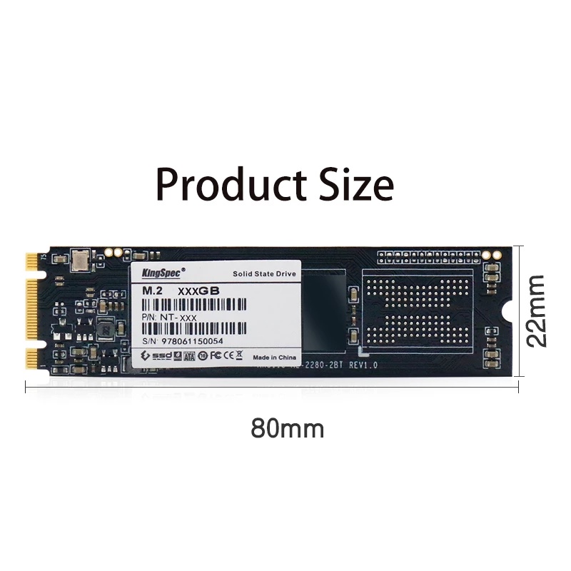 Ổ cứng SSD M2 SATA 2280 Kingspec M.2 NGFF 120GB 240GB 512GB
