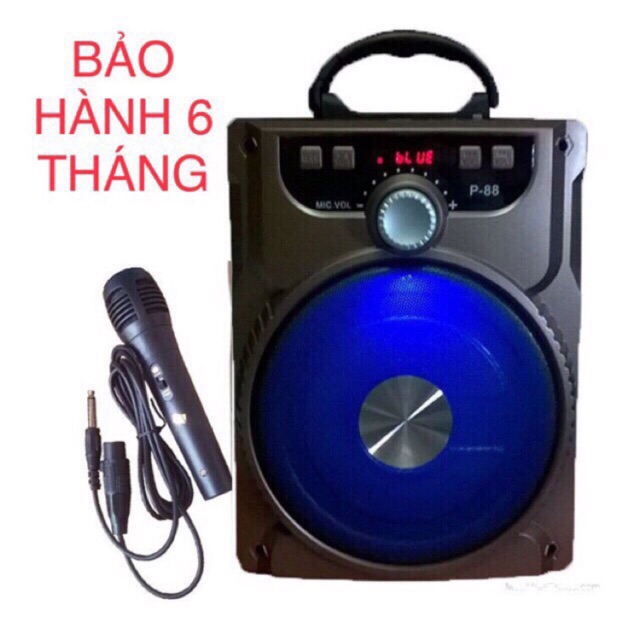 Loa karaoke xách tay p88/89 bluetooth tặng micro