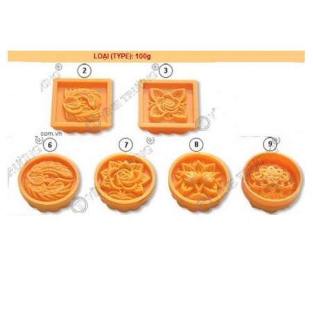 Khuôn nhấn trung thu 100g⚡ LOẠI TỐT ⚡ khuôn nhấn bánh trung thu vĩnh trường chất liệu an toàn khi sử dụng