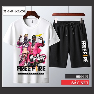Bộ Quần Áo Free Fire cotton cổ tròn cực chất - Thẻ Vô Cực Mùa 2 Hip HOP