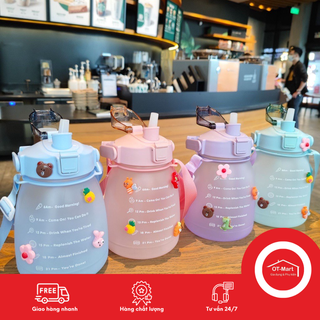 Bình đựng nước 1.3l tặng Sticker