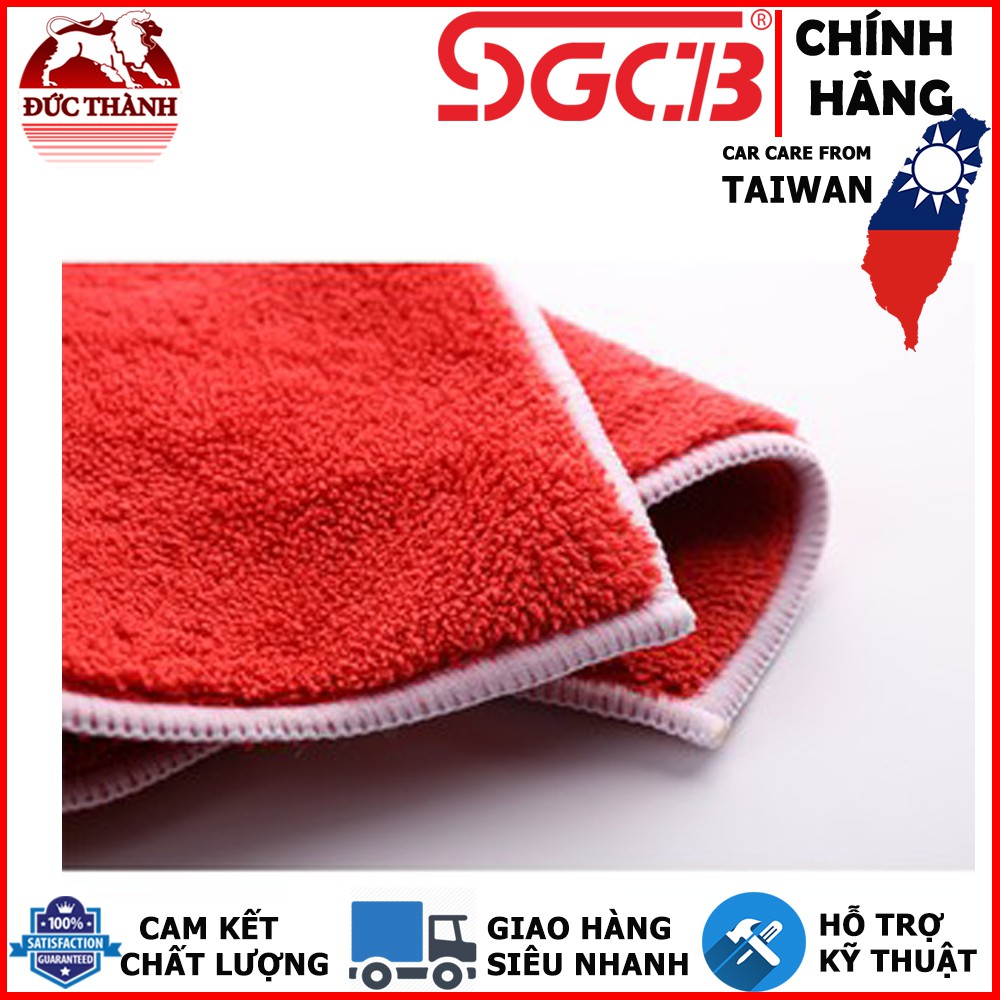 Khăn lau xe đa năng đỏ loại dày SGCB Microfiber miracle cobra Towel(Red) 40x40cm SGGD124