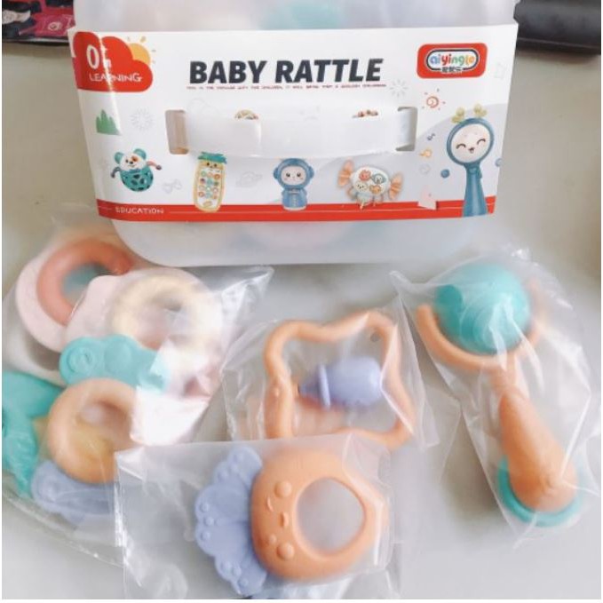 Xúc xắc gặm nướu bộ 10 món Baby Rattle