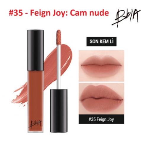 SON KEM BBIA LAST VELVET LIP TINT SỐ 35 - MÀU CAM ĐẤT PHA NUDE