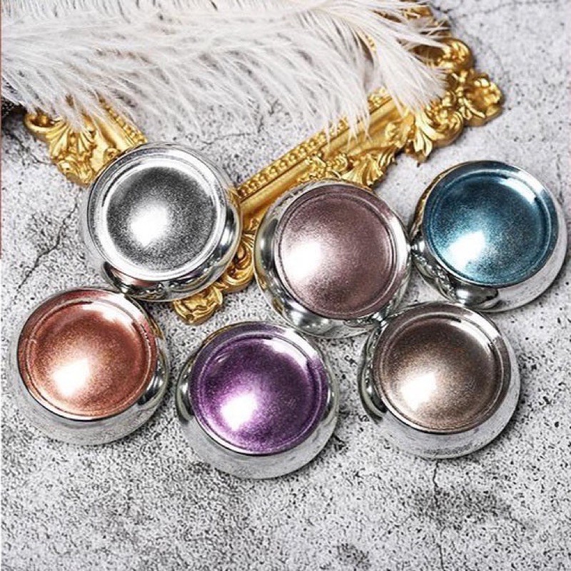 Tổng hợp set TRÁNG GƯƠNG bột &amp; nén cực bám màu MaiAnhNails