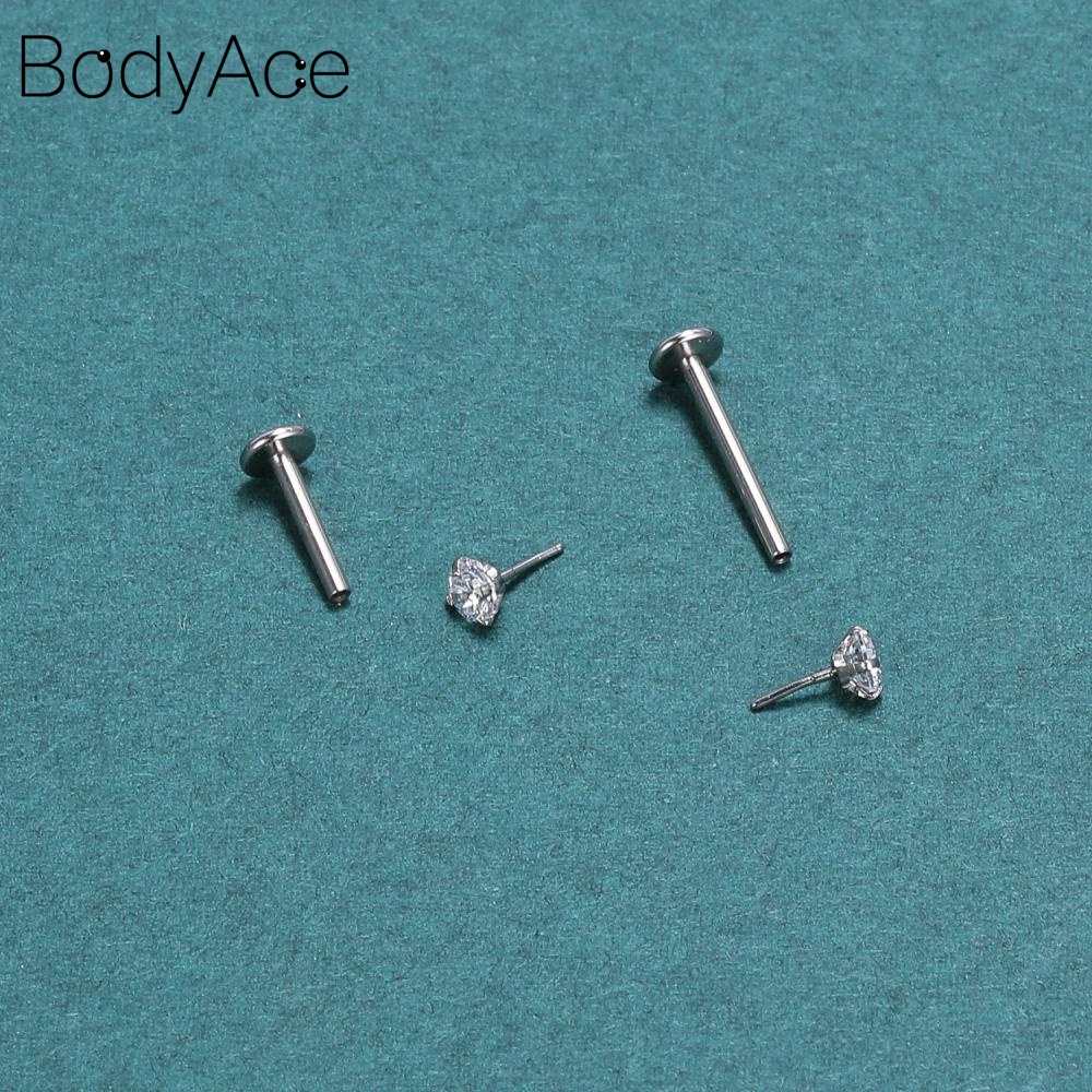 Set 5 Khuyên Môi 2 / 3 / 4 / 5 / 6mm Bằng Thép Không Gỉ Cá Tính