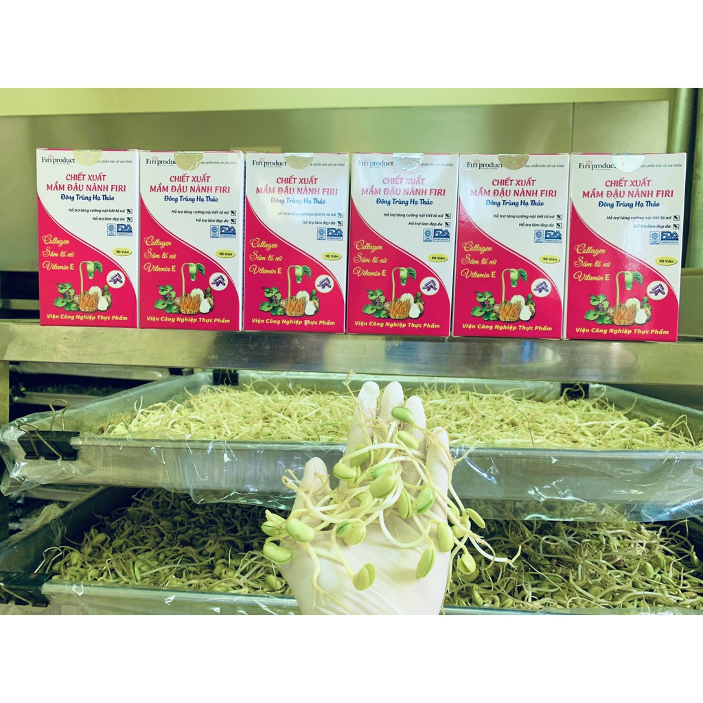 Tinh chất mầm đậu nành FIRI Chứa collagen Sâm Tố Nữ Vitamin E ,Chính Hãng