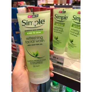 (Bill UK) Sữa rửa mặt Simple Refreshing Facial Wash